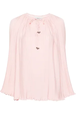 Lanvin Long-sleeve pleated blouse