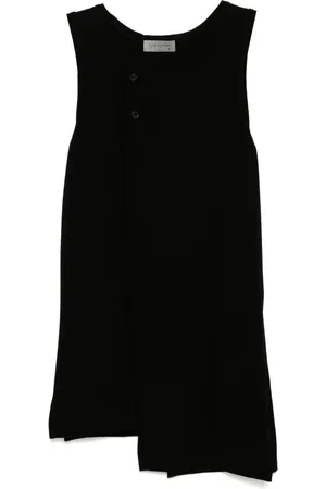 YOHJI YAMAMOTO American single-jersey binder sleeveless top