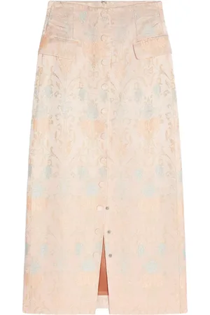 DRIES VAN NOTEN Jacquard midi skirt