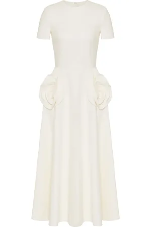 VALENTINO GARAVANI Crepe Couture midi dress