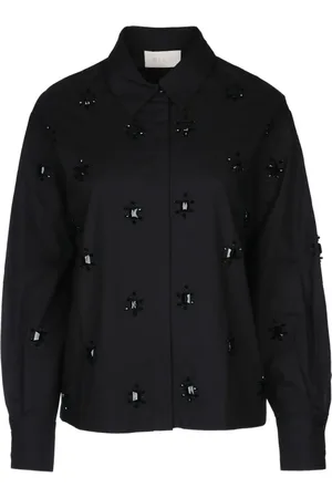 I BLUES Beaded-detail shirt