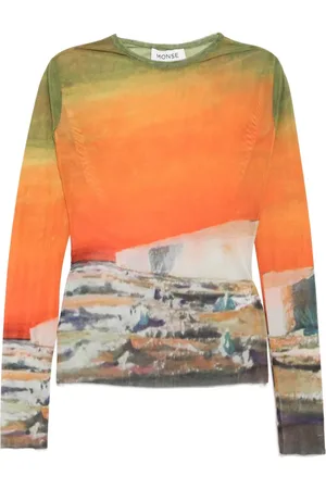 MONSE All-over graphic print top