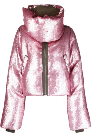 Rick Owens Sequin-embellished wool puffer jacket