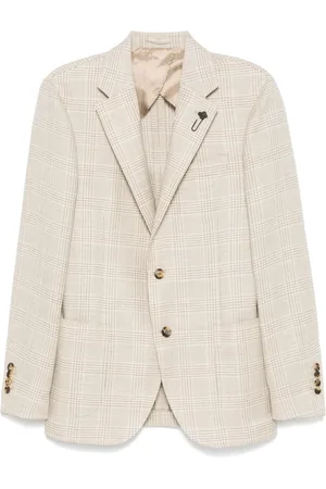 LARDINI Prince of Wales pattern blazer