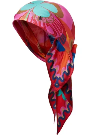 Le Mont St Michel Irina silk graphic-print headscarf