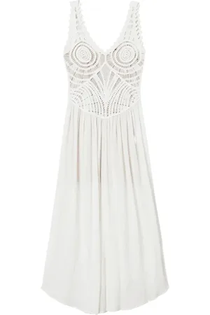 Twin-Set Crochet-knit maxi dress
