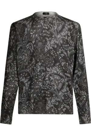 Etro Paisley intarsia-knit jumper