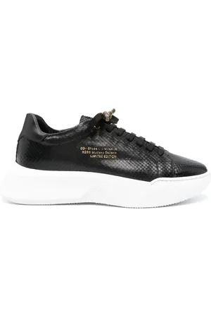Giuliano Galiano Python leather sneakers
