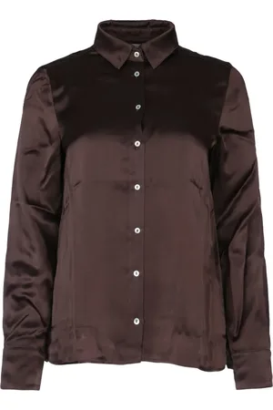 I BLUES Satin button-up shirt