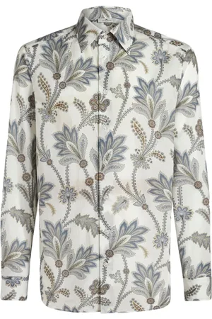 Etro Floral-print cotton shirt