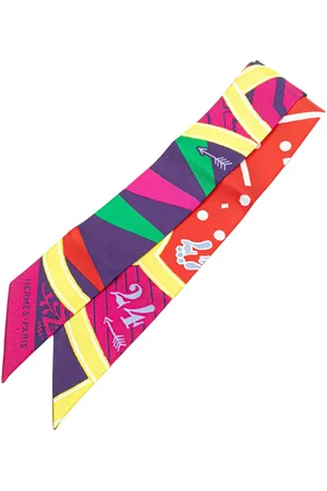 Hermès 1990-2010 Jeu de Soie Uniforme Twilly Scarf scarves