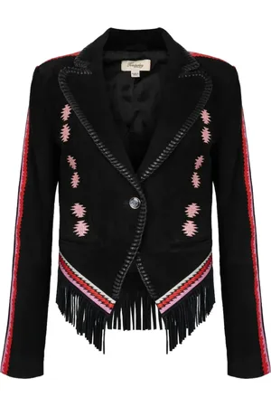 TEMPERLEY LONDON Zola embroidered suede blazer