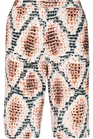Endless Joy Snakeskin-print bermuda shorts