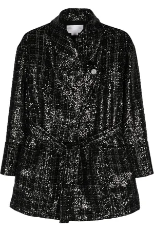 GENNY Sequinned tweed coat