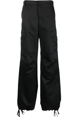 The Andamane Wide-leg satin cargo pants