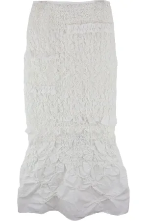 Cecilie Bahnsen Venus smocked midi skirt