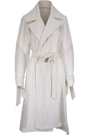 TWP Foreign Affair shimmer-detail trench coat