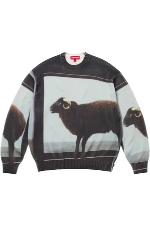 Supreme X Damien Hirst intarsia-knit sweater