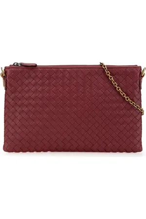 Bottega Veneta 2012-2024 Nappa Intrecciato Biletto Wallet On Chain crossbody bag