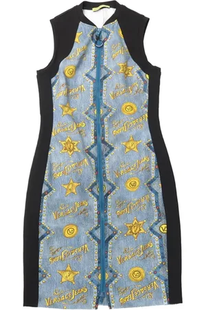 VERSACE 2000s printed mini dress