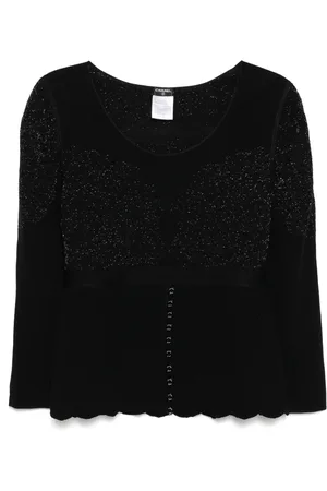 CHANEL 2006 long-sleeved blouse