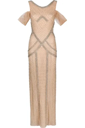 Atu Body Couture Crystal-embellished off-shoulder gown