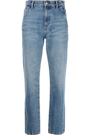 Alexander Wang Logo-patch cropped jeans