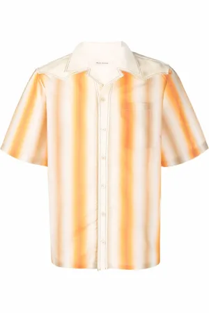WALES BONNER Stripe-print short-sleeved shirt