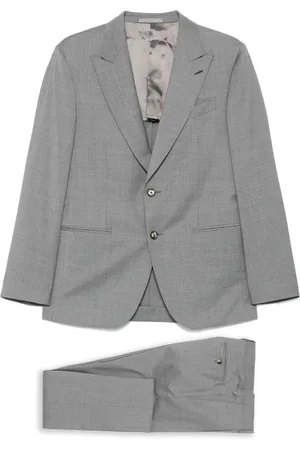 CARUSO Mélange-effect suit