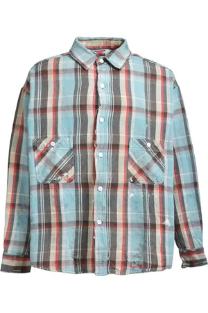 SAINT MXXXXXX Check-print shirt