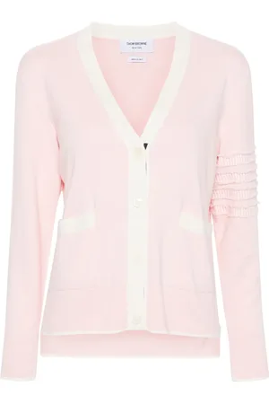 Thom Browne Contrast-border cotton cardigan