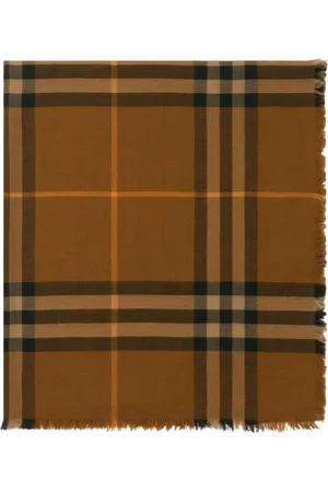 Burberry Checkered wool scarf
