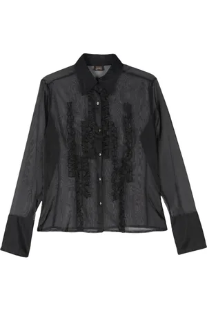 Gianfranco Ferré 2000s ruffle-trims shirt