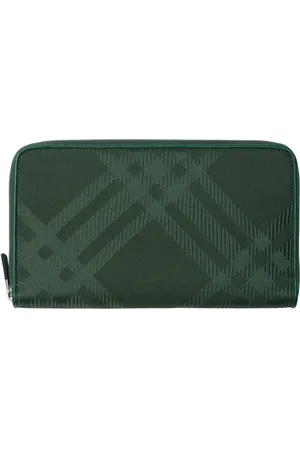 Burberry Checked cotton-blend wallet