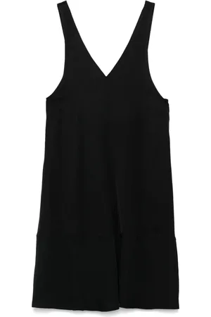 COLOUR 5 POWER Slub-texture midi dress
