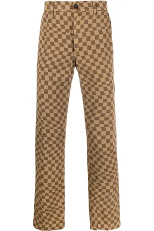 Incotex Check-print straight-leg jeans