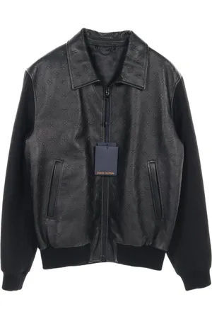 LOUIS VUITTON 2020s monogram-embossed jacket