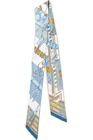 Hermès 2020-2020 Brides et Gris-Gris Silk Twilly Scarf scarves