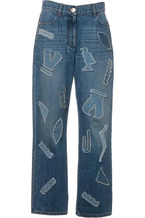 CHANEL 2019 patchwork jeans