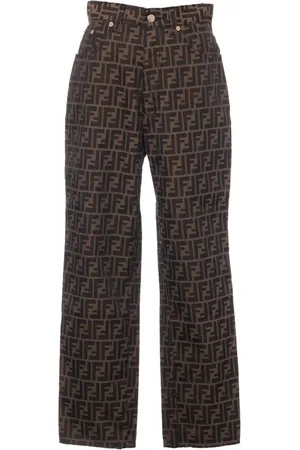 Fendi 1980-2000s Zucca-monogram jeans