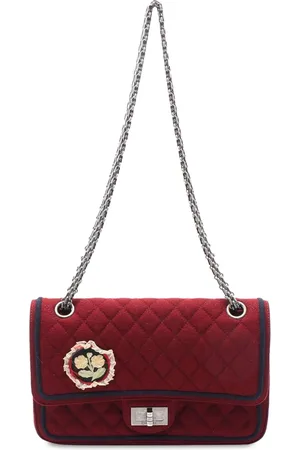 CHANEL 2015-2016 Paris-Salzburg Reissue 2.55 Quilted Wool Double Flap 225 shoulder bag