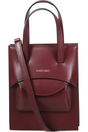 Hidesins Logo-stamp leather tote bag