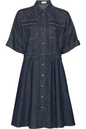 Brunello Cucinelli Denim midi shirt dress