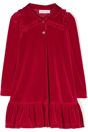 MONNALISA Long-sleeve velvet dress