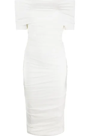 Serafini Gathered midi dress