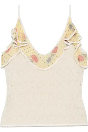 John Galliano 2000s crochet tank top