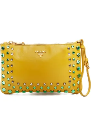 Prada 2010-2024 Jeweled Wristlet Clutch Bag