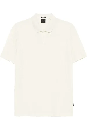 HUGO BOSS Patterned-jacquard polo shirt