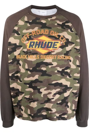 Rhude Camouflage-print cotton T-shirt