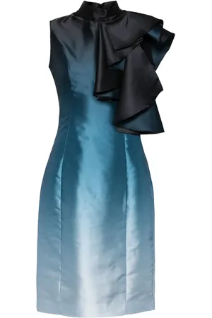 Saiid Kobeisy Ruffled gradient mini dress